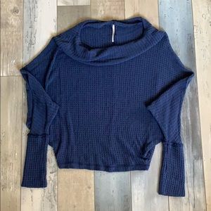 Free People Blue Sweater